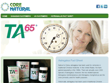 Tablet Screenshot of corenatural.ca